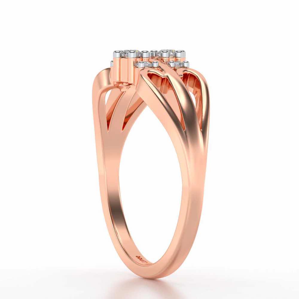 Farishta Silver Ring - Rose Gold - Image 3