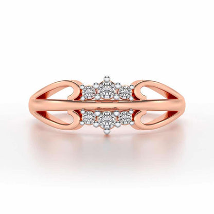 Farishta Silver Ring - Rose Gold - Image 4