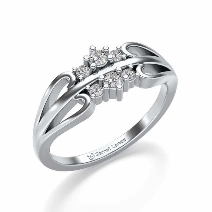 Farishta Silver Ring - White Gold - Image 1