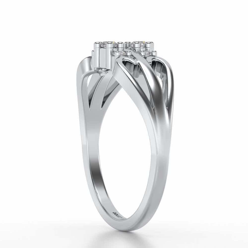 Farishta Silver Ring - White Gold - Image 3