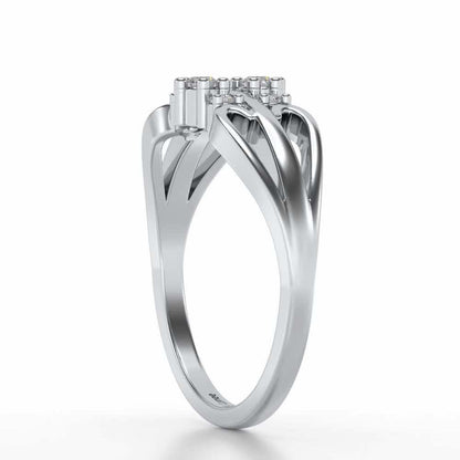 Farishta Silver Ring - White Gold - Image 3