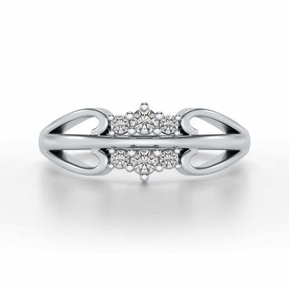 Farishta Silver Ring - White Gold - Image 4