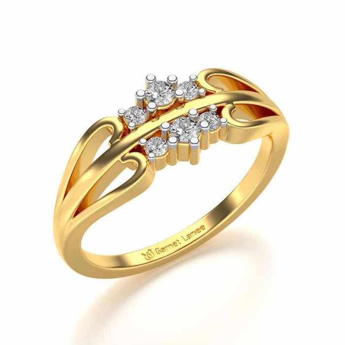 Farishta Silver Ring - Yellow Gold - Image 1