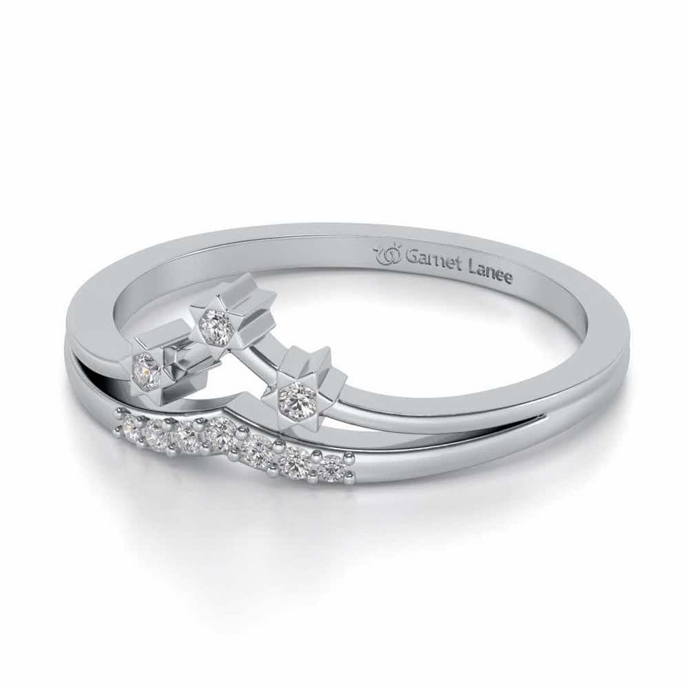 Farzeen Silver Ring - White Gold - Image 2