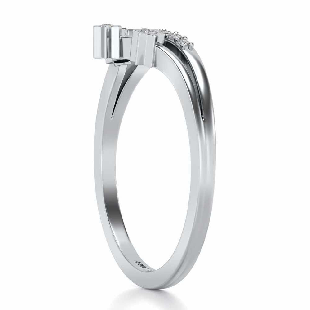 Farzeen Silver Ring - White Gold - Image 3