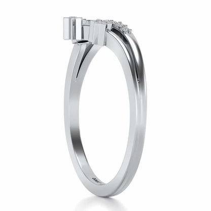 Farzeen Silver Ring - White Gold - Image 3