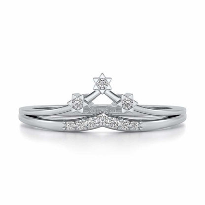Farzeen Silver Ring - White Gold - Image 4