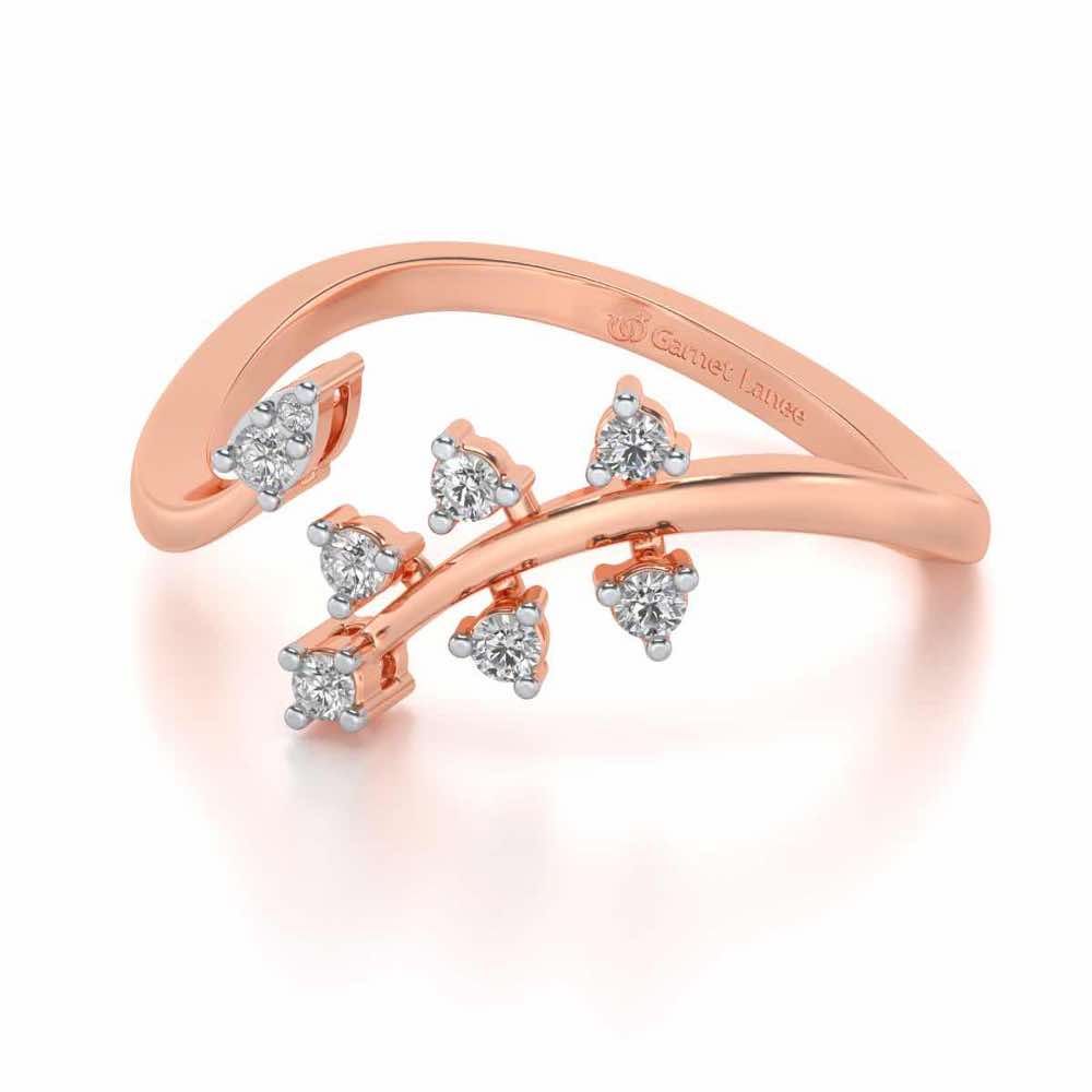 Fateha Silver Ring - Rose Gold - Image 2