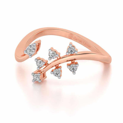 Fateha Silver Ring - Rose Gold - Image 2