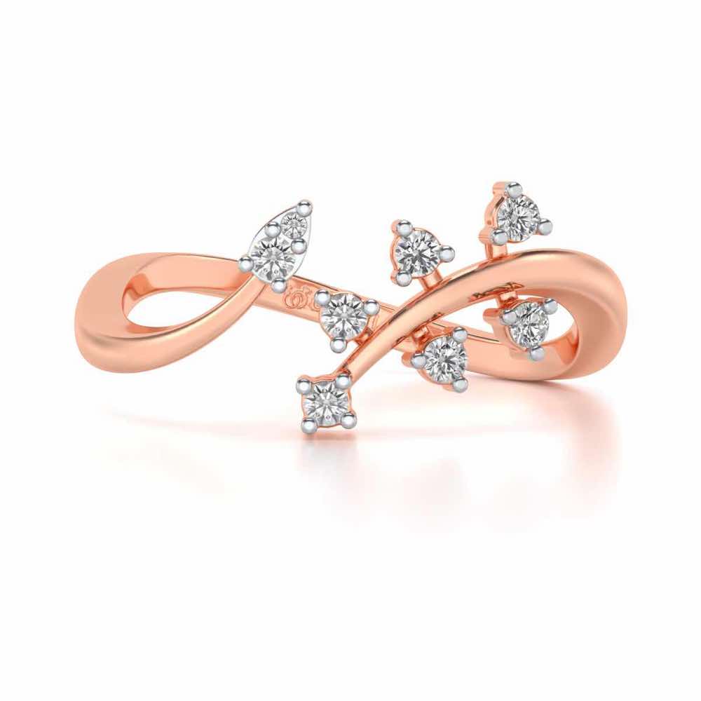 Fateha Silver Ring - Rose Gold - Image 4