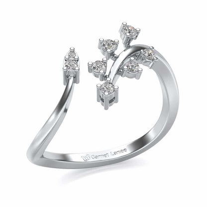 Fateha Silver Ring - White Gold - Image 1