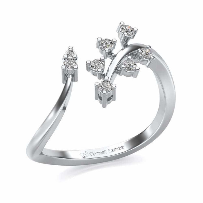 Fateha Silver Ring - White Gold - Image 1