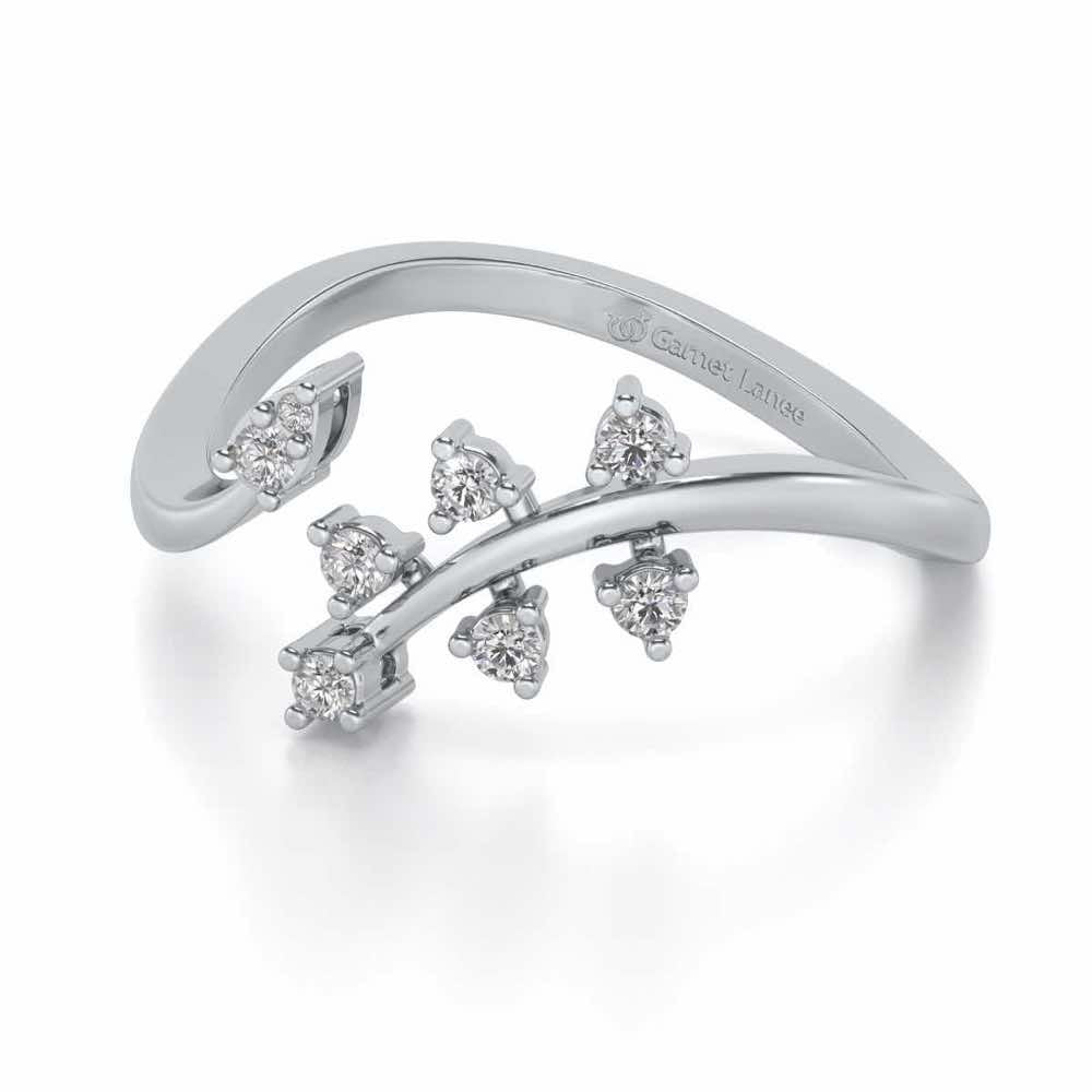 Fateha Silver Ring - White Gold - Image 2