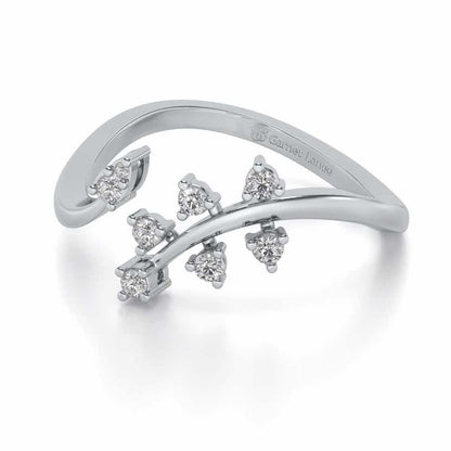 Fateha Silver Ring - White Gold - Image 2