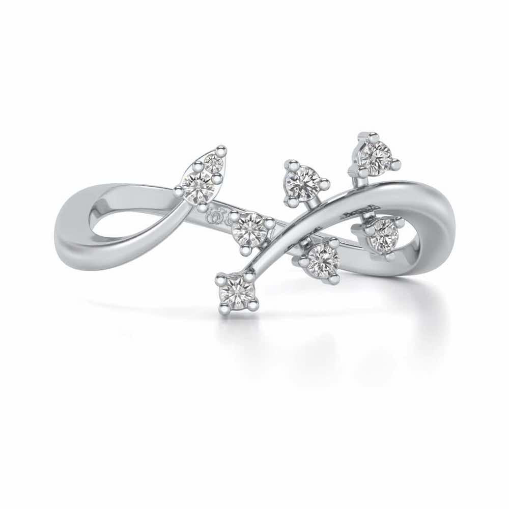 Fateha Silver Ring - White Gold - Image 4