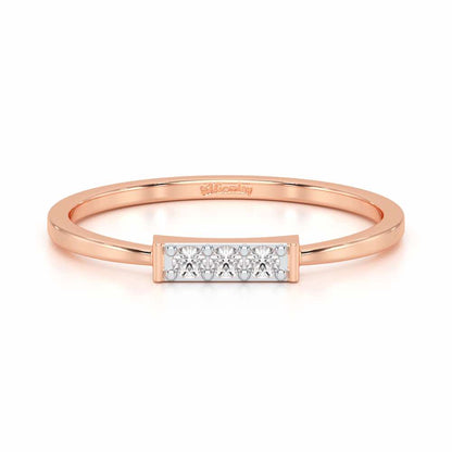 Featherlight Silver Ring - Rose Gold - Image 4
