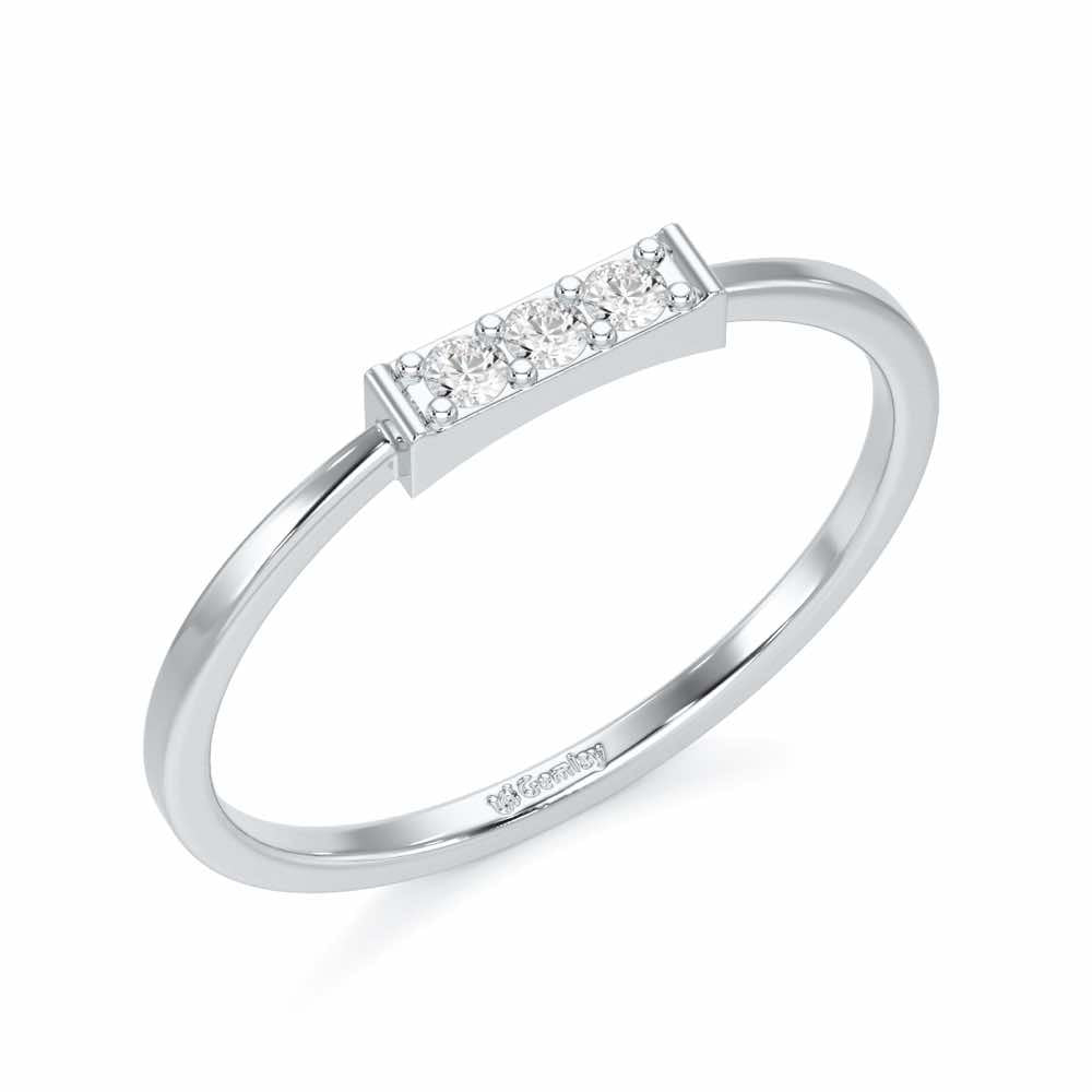 Featherlight Silver Ring - White Gold - Image 1