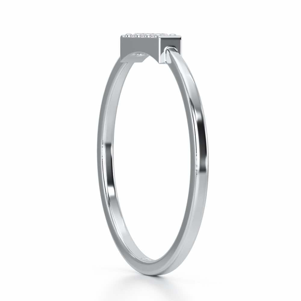 Featherlight Silver Ring - White Gold - Image 3