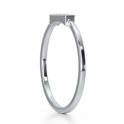 Featherlight Silver Ring - White Gold - Image 3