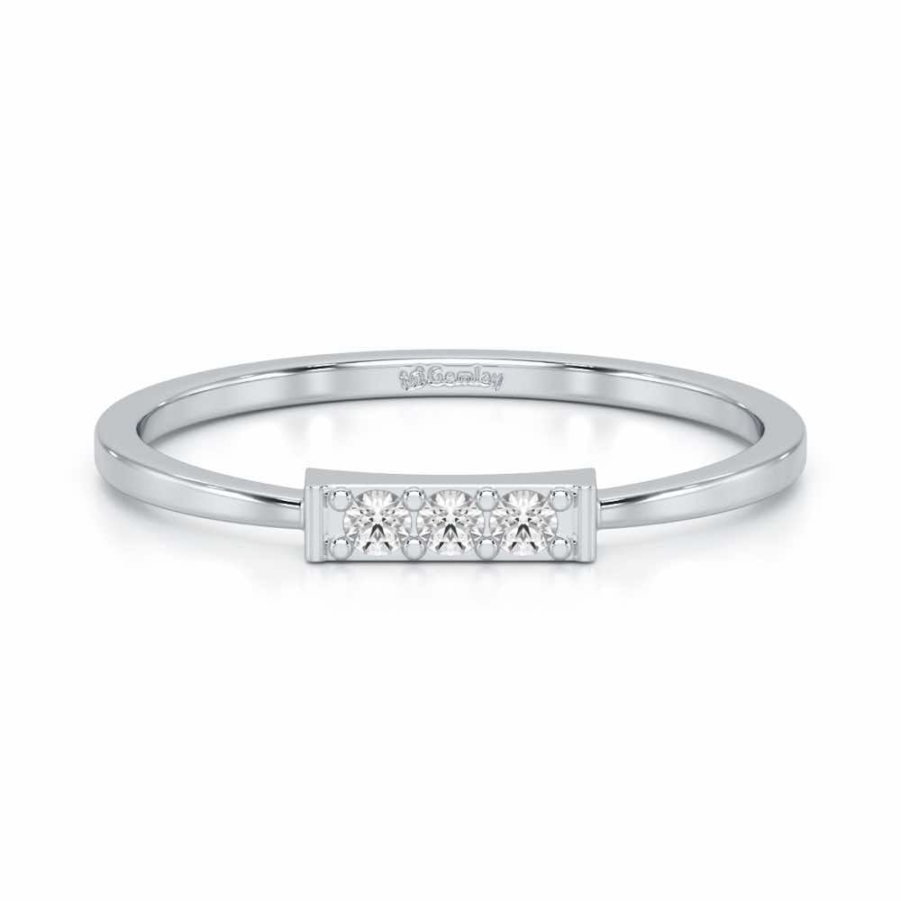 Featherlight Silver Ring - White Gold - Image 4