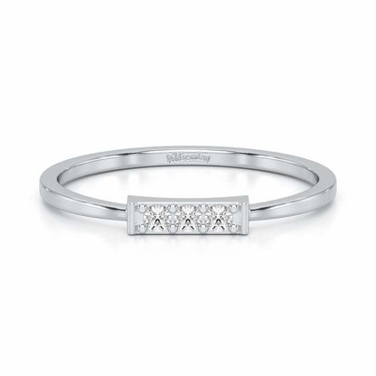 Featherlight Silver Ring - White Gold - Image 4