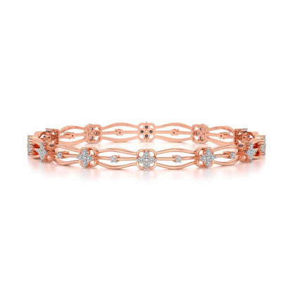 Felis Silver Bangles - Rose Gold - Image 4