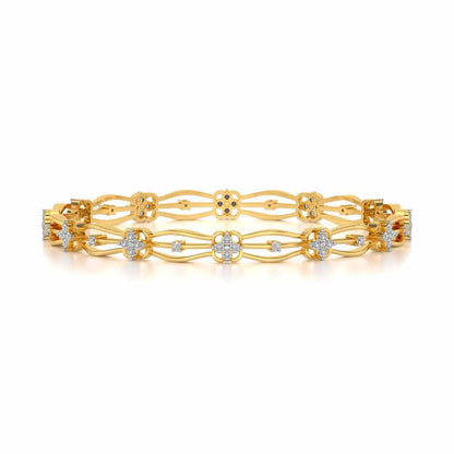 Felis Silver Bangles - Yellow Gold - Image 4