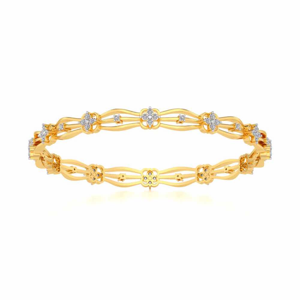 Felis Silver Bangles - Yellow Gold - Image 5