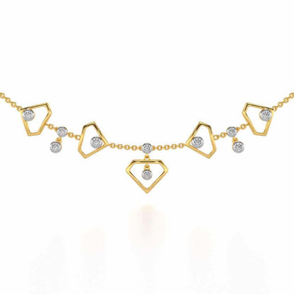 Fi-Cut Silver Necklace - Yellow Gold - Image 1