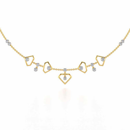 Fi-Cut Silver Necklace - Yellow Gold - Image 2