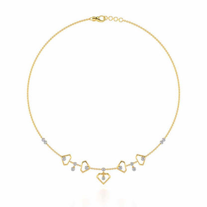 Fi-Cut Silver Necklace - Yellow Gold - Image 3