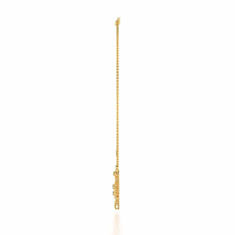 Fi-Cut Silver Necklace - Yellow Gold - Image 4