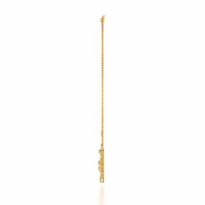 Fi-Cut Silver Necklace - Yellow Gold - Image 4