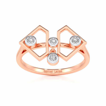 Fi-Cut Silver Ring - Rose Gold - Image 2
