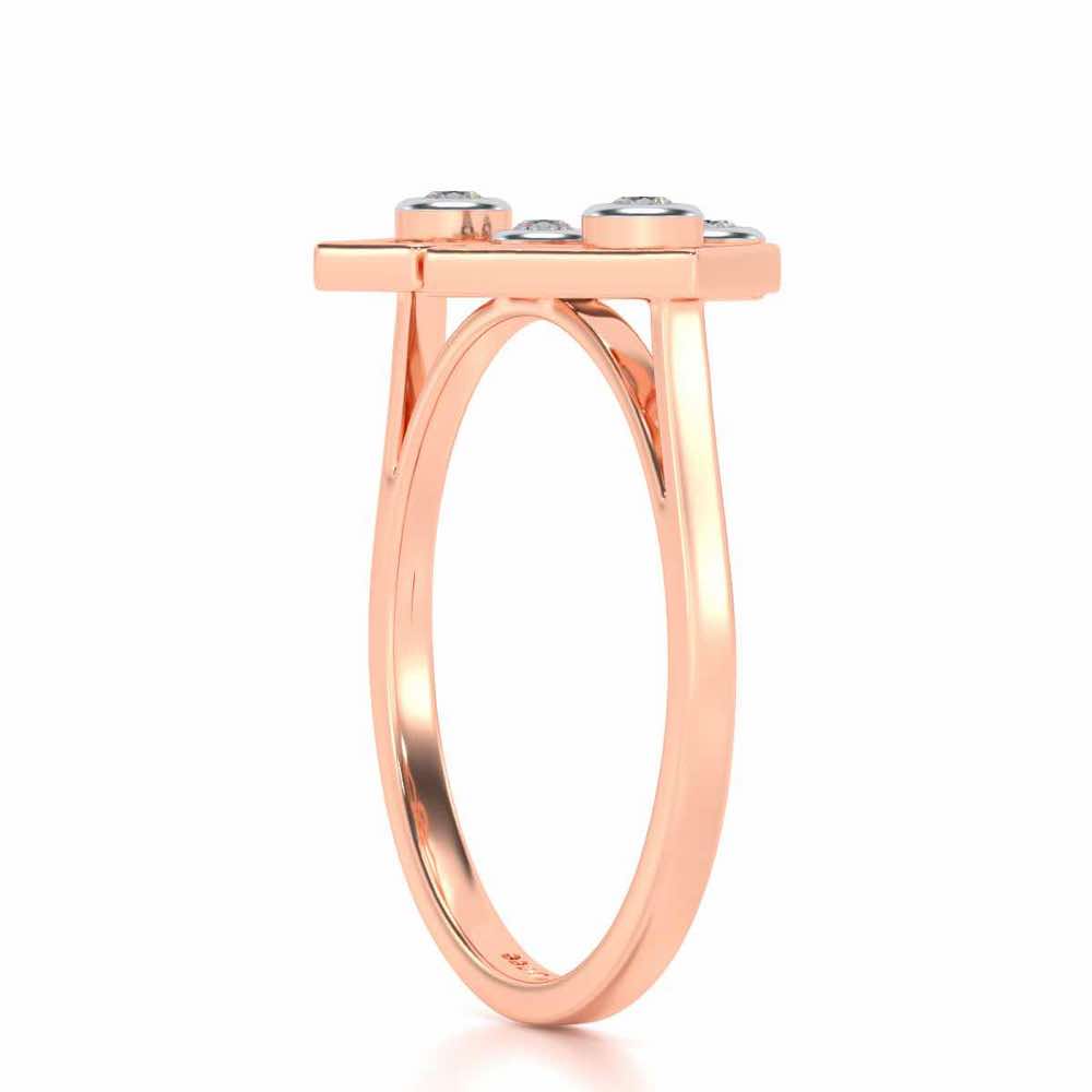 Fi-Cut Silver Ring - Rose Gold - Image 4
