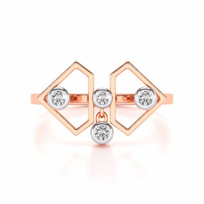 Fi-Cut Silver Ring - Rose Gold - Image 5