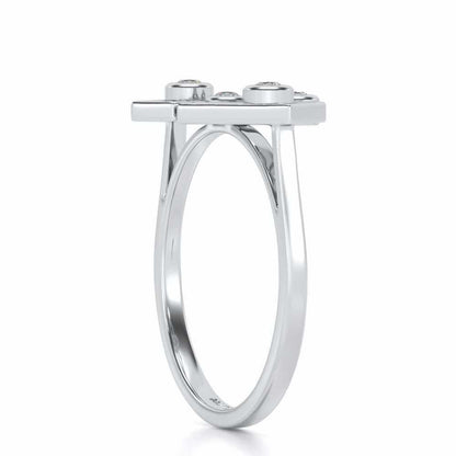 Fi-Cut Silver Ring - White Gold - Image 4