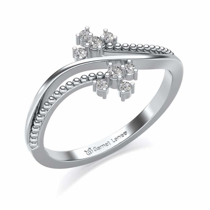 Fiaza Silver Ring - White Gold - Image 1