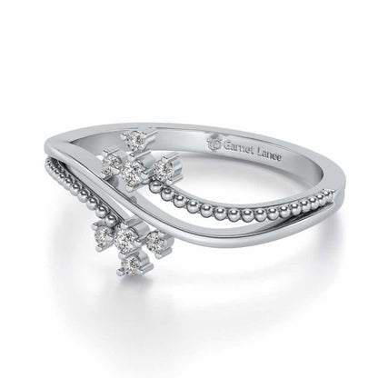 Fiaza Silver Ring - White Gold - Image 2