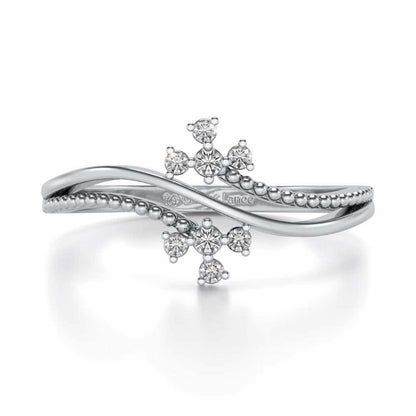 Fiaza Silver Ring - White Gold - Image 4