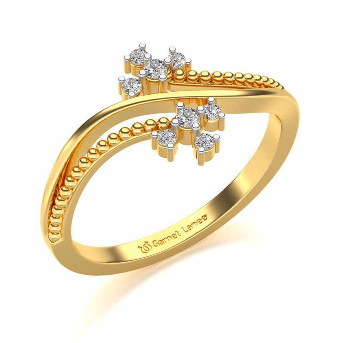Fiaza Silver Ring - Yellow Gold - Image 1