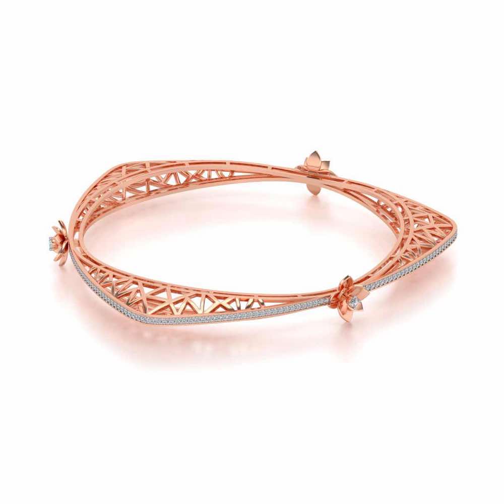 Finlay Silver Bangles - Rose Gold - Image 2