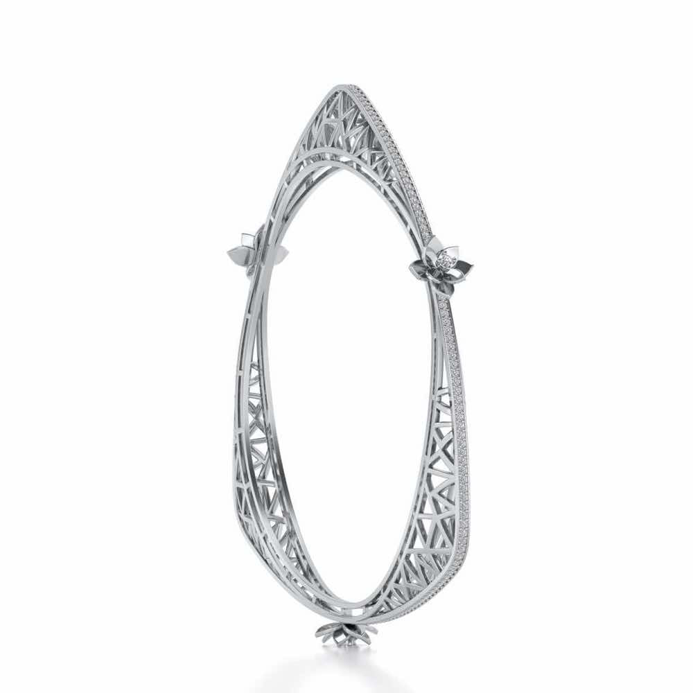 Finlay Silver Bangles - White Gold - Image 3