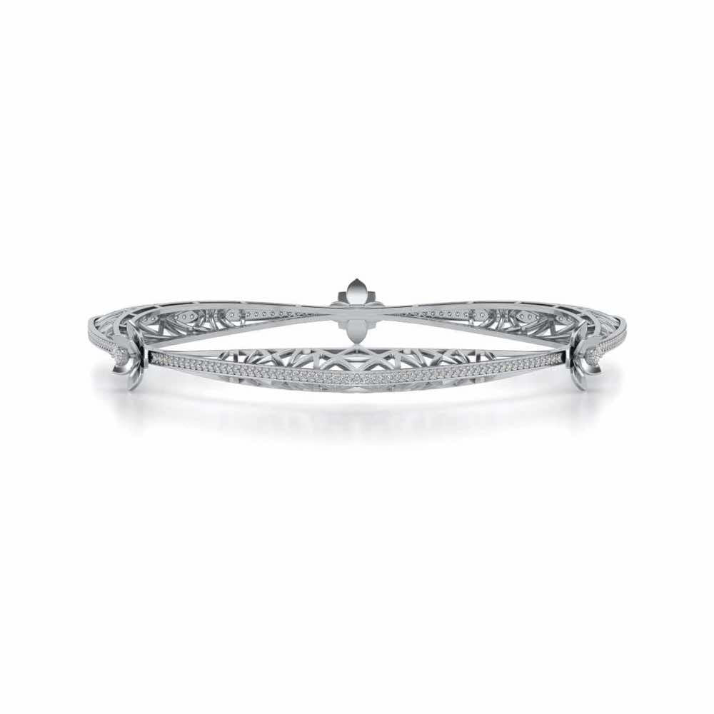Finlay Silver Bangles - White Gold - Image 4