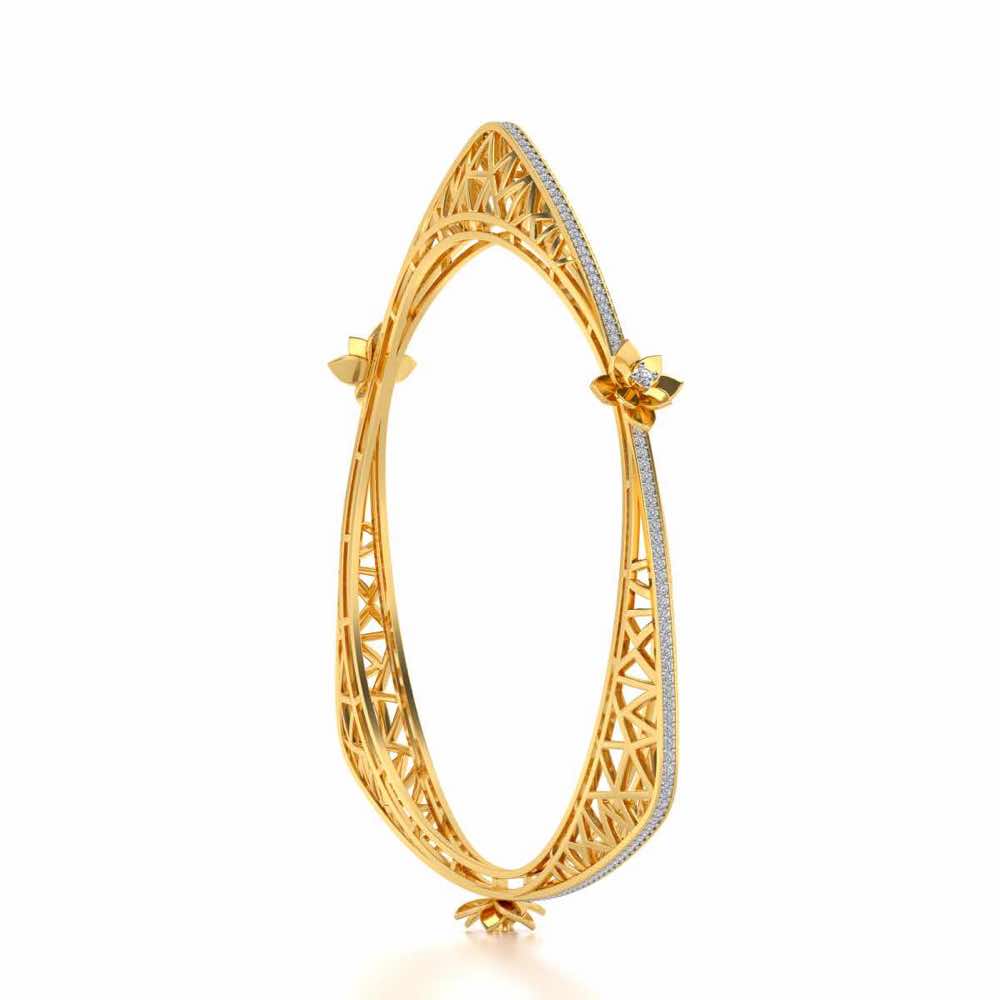 Finlay Silver Bangles - Yellow Gold - Image 3