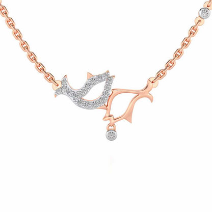 Fish Chums Silver Pendant - Rose Gold - Image 1