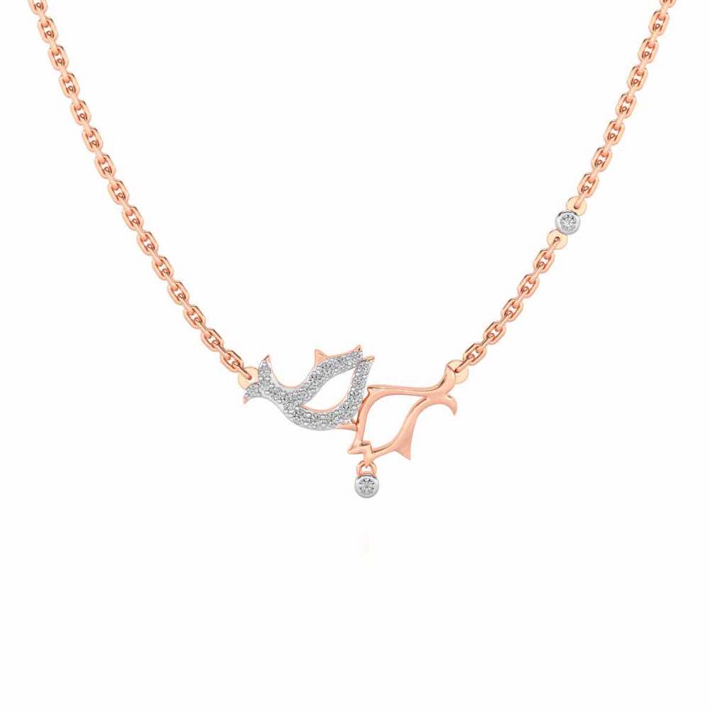 Fish Chums Silver Pendant - Rose Gold - Image 2
