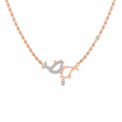 Fish Chums Silver Pendant - Rose Gold - Image 2