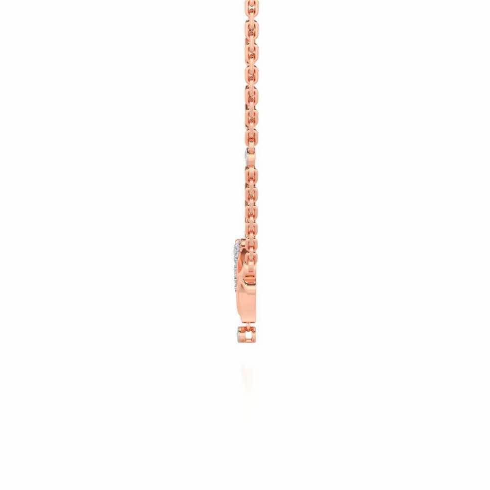 Fish Chums Silver Pendant - Rose Gold - Image 4