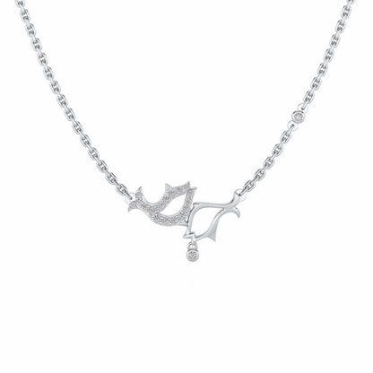 Fish Chums Silver Pendant - White Gold - Image 2